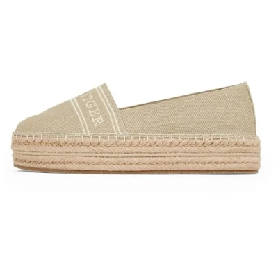 Afbeelding van TOMMY HILFIGER Denim platform espadrille espadrilles dames, Mierikswortel, 38 EU