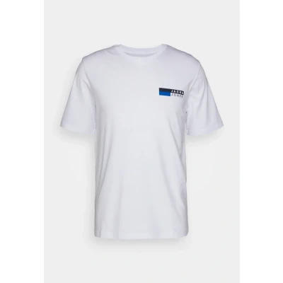 Afbeelding van Jack &amp; Jones Oneck Tshirt print, Heren, Maat: Small, White