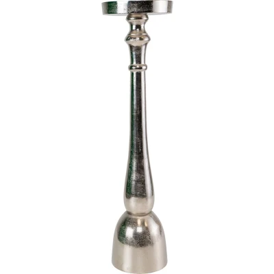 Afbeelding van Kaarshouder Classics metaal zilver ø16,50x63cm