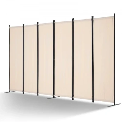 Image de VEVOR Cloison de Séparation Paravent à 6 Panneaux 311 cm Séparateur Bureau Beige