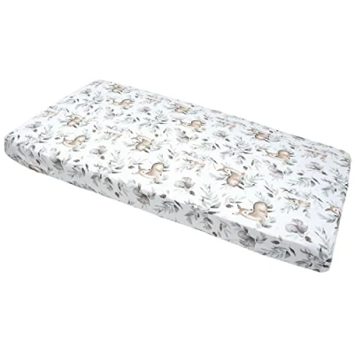Image de Drap Housse pour Un lit bébé 60x120 cm 100% Coton literie Medi Partners Matelas Enfant Sac de Couchage