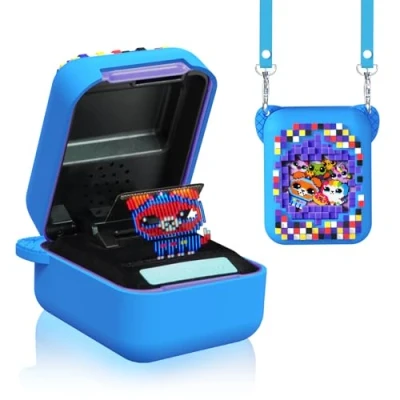 Afbeelding van MOWYEOK Zachte siliconen beschermhoes compatibel met Bitzee Interactive Toy Digital Pet accessoires koord, groen