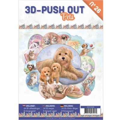 Afbeelding van 3D Push Out boek 26 Pets