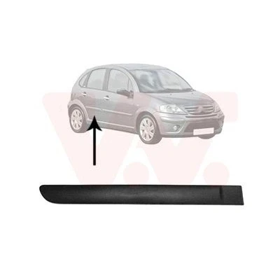 Afbeelding van VAN WEZEL 0925406 Zierleiste CITROËN: C3 I Hatchback, Pluriel