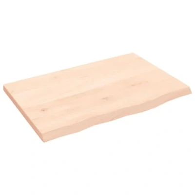 Image de vidaXL Étagère murale 60x40x2 cm bois de chêne massif non traité