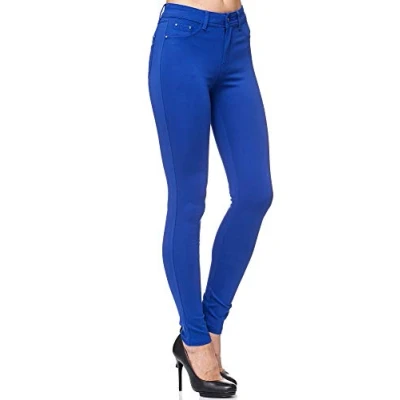 Afbeelding van Elara Chunkyrayan Jeggingbroek voor dames, stretch, skinny fit, Zwart Grijs Nizza