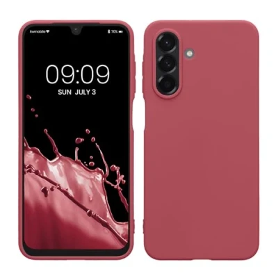 Afbeelding van kwmobile telefoonhoesje geschikt voor Samsung Galaxy A26 5G Hoesje smartphone Back cover in donkerroze