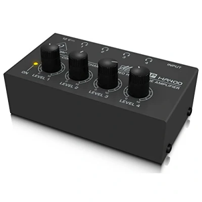 Afbeelding van Behringer HA400 stereo hoofdtelefoon, ultra compact, 4 kanalen