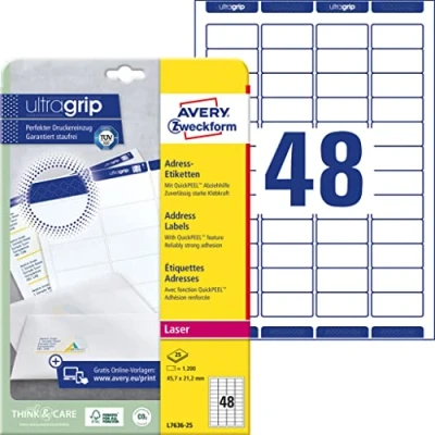 Image de Avery Zweckform L7636 étiquettes 1200 étiquette(s)