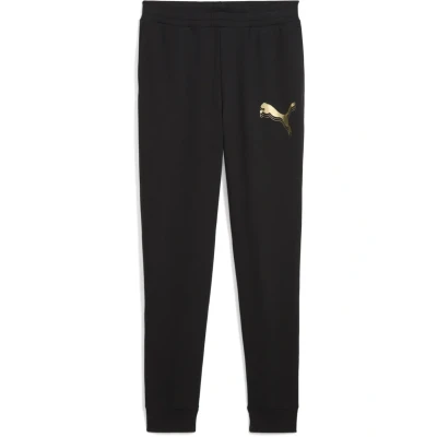 Afbeelding van Puma ESS Jogging Trainingsbroek, Dames, Maat: Small, Black metallic gold