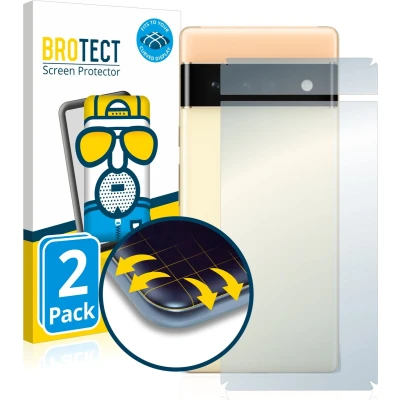Afbeelding van BROTECT Screenprotector voor Google Pixel 6 Pro (Achterkant) Folie Beschermfolie matte volledig dekking (2 Stuks)