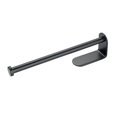 Afbeelding van Keukenrolhouder Nio, praktische behuizing voor keukenrollen van aluminium, plakken en ideaal het bevestigen aan tegels of onderkasten, afmetingen (b x h d): 27,5 4,5 7 cm, wit
