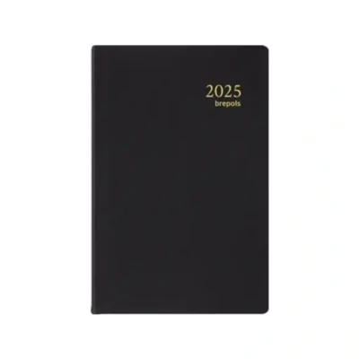 Afbeelding van Brepols agenda Delta Seta 6 talig, zwart, 2026