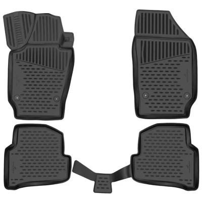 Afbeelding van WALSER XTR 75241 Vloermatset Rubber voor en achter Zwart Op maat gemaakt