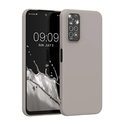 Afbeelding van kwmobile telefoonhoesje geschikt voor Xiaomi Redmi Note 11 / 11S Hoesje smartphone Back cover in taupe