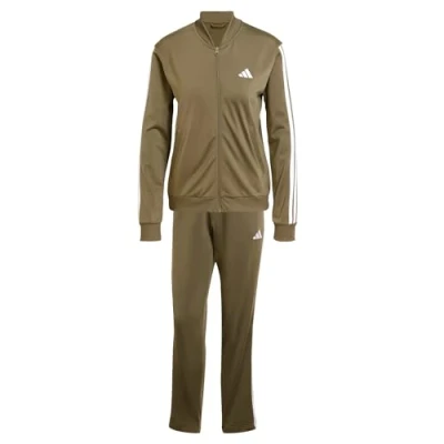 Afbeelding van adidas Sportswear Essentials 3 Stripes Trainingspak Dames Groen XS