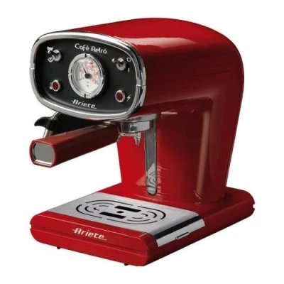 Image de ARIETE 1388 Machine expresso classique Café Retro Rouge