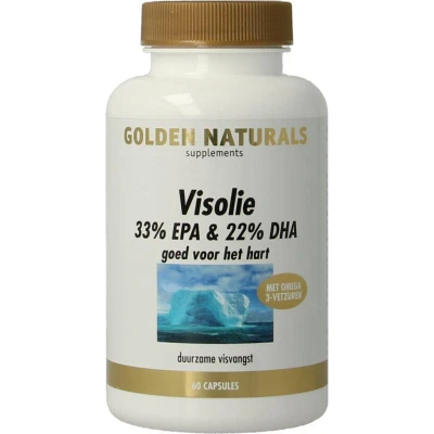 Afbeelding van Golden Naturals Visolie 33% EPA &amp; 22% DHA Capsules