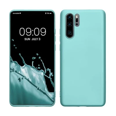 Afbeelding van kwmobile telefoonhoesje geschikt voor Huawei P30 Pro Hoesje smartphone Back cover in metallic mintgroen