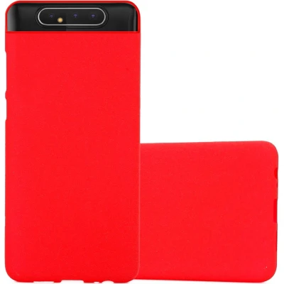 Afbeelding van Cadorabo Hoesje geschikt voor Samsung Galaxy A80 / A90 4G in FROST ROOD Beschermhoes gemaakt van flexibel TPU silicone Case Cover