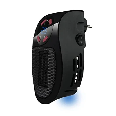 Afbeelding van Taurus Tropicano Plug Heater Mini radiator, elektrisch, keramiek, 500 W, licht en compact, instelbare thermostaat, 2 vermogens, ventilatorfunctie, PTC technologie, wit