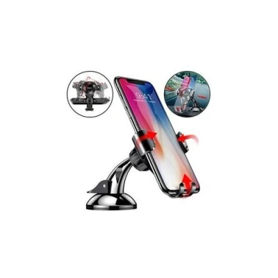 Image de Support voiture avec ventouse baseus osculum gravity noir