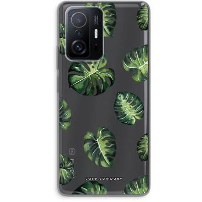 Afbeelding van Case Company® hoesje geschikt voor Xiaomi 11T Tropische bladeren Soft Cover Telefoonhoesje Bescherming aan alle Kanten en Schermrand