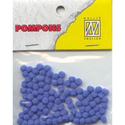 Afbeelding van Nellie`s Choice Mini pompoms lichtblauw 100 ST 3mm POM019