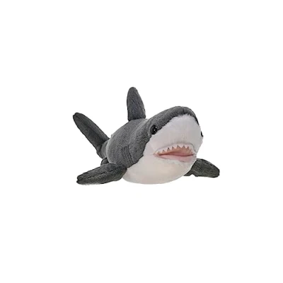 Afbeelding van Wild Republic Cuddlekins Mini Pluche Haai, Wit, Speelgoed, 20 cm