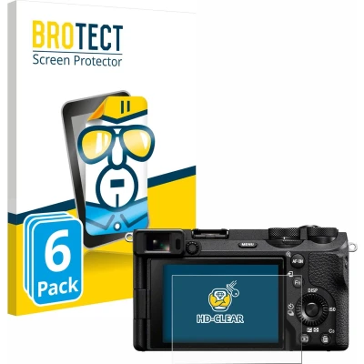 Afbeelding van BROTECT Screenprotector voor Sony Alpha 6700 Folie Beschermfolie transparant (6 Stuks)