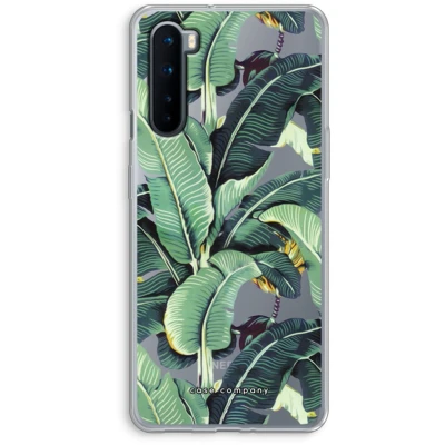 Afbeelding van Case Company® hoesje geschikt voor OnePlus Nord Bananenbladeren Soft Cover Telefoonhoesje Bescherming aan alle Kanten en Schermrand