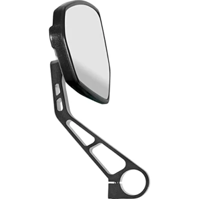 Afbeelding van Spiegel Ergotec M 77 korte arm 120 x 80 55 mm aluminium zwart gezandstraald (K approved)