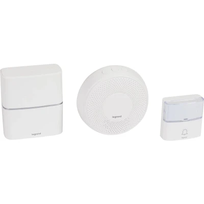 Afbeelding van Legrand 2 voudig gongenkit premium wit 30 beltonen 80/85dB IP54 blis