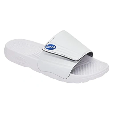 Afbeelding van Scholl Nautilus, Slide herensandalen, wit, 43 EU, Wit.