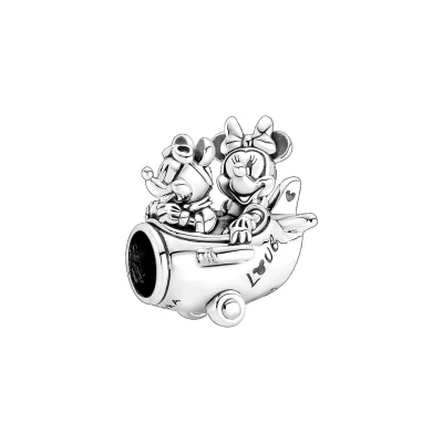 Afbeelding van Pandora Disney 925 Sterling Zilveren Minnie and Mickey Mouse Airplane Bedel 790108C00