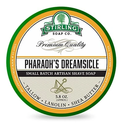 Afbeelding van Stirling Soap Co. scheercrème Pharaoh&#039;s Dreamsicle 165ml