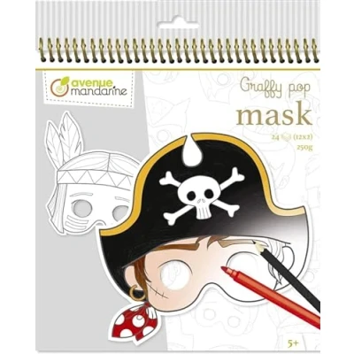 Afbeelding van Maskers Figuren Karton 24 stuks