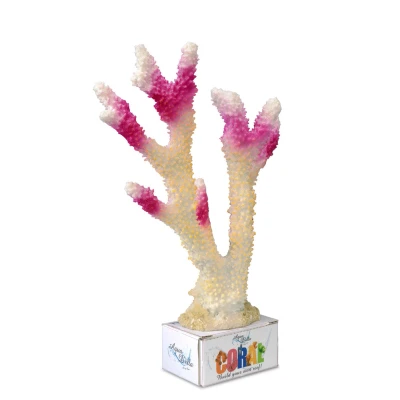 Afbeelding van Ebi Aquarium Decoratie Koraal Kleur: Wit Roze XL: 26x18.5x7.5 cm