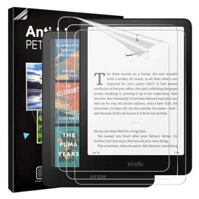 Afbeelding van TiMOVO 3 stuks displaybeschermfolie voor Amazon Kindle Paperwhite 7 inch (12e generatie, 2024) en Colorsoft Signature Edition, niet reflecterend krasbestendig PET