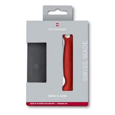 Afbeelding van Victorinox Inklapbaar Tafelmes Met Snijplank Gekarteld Hout