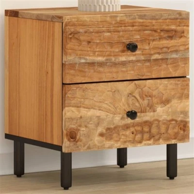Afbeelding van Nachtkastje 40x33x46 cm massief acaciahout