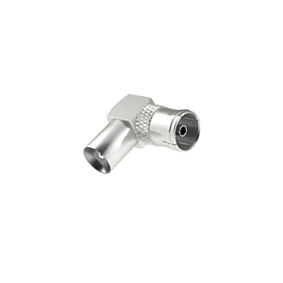 Afbeelding van Hama Antennekabel Adapter Coax Stekker Koppeling 90&amp;Deg;
