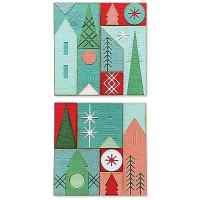 Afbeelding van Sizzix Thinlits Snijmallen Holiday Blocks