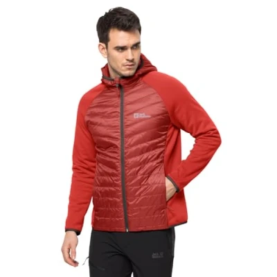 Afbeelding van Jack Wolfskin Routeburn Fleecejas, Heren, Maat: Medium, Strong red