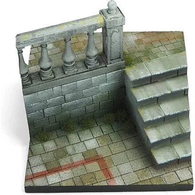 Afbeelding van 1:35 Vallejo SC010 City Stairs Diorama Plastic Modelbouwpakket