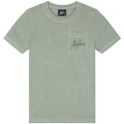 Afbeelding van Malelions Zomer t shirt jongens agave groen Signature towelling