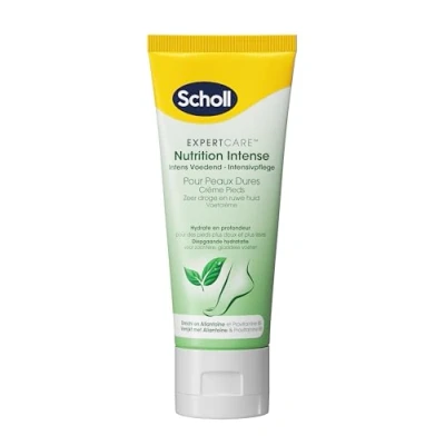 Image de Scholl Crème pieds Nutrition intense pour peaux dures Hydrate en profondeur des plus doux et lisses Enrichie Allantoïne provitamine B5 75ml