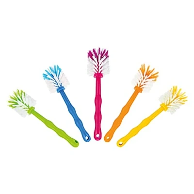 Afbeelding van Wundermix Mixpot afwasborstel voor Thermomix (set van 5) reinigingsborstel mixers zoals Thermomix, Monsieur Cuisine, Bosch Cookit Robuuste borstel met nylon borstelharen afwasborstels