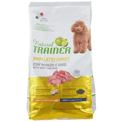 Afbeelding van Natural Trainer Dog Adult Mini Beef / Rice 2 KG