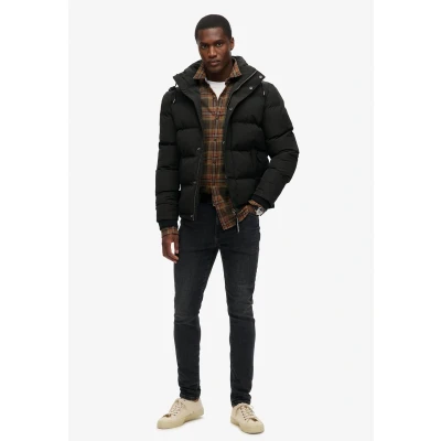 Afbeelding van Superdry Everest Hooded Puffer Winterjas, Heren, Maat: XXL, Jet black